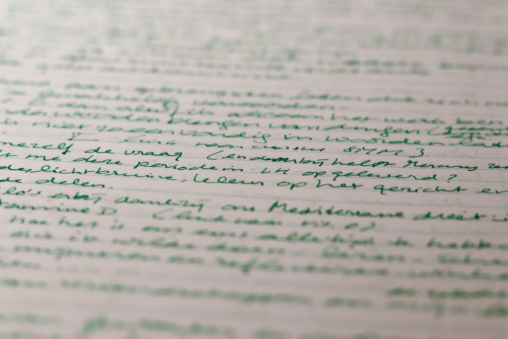 Blog handschrift